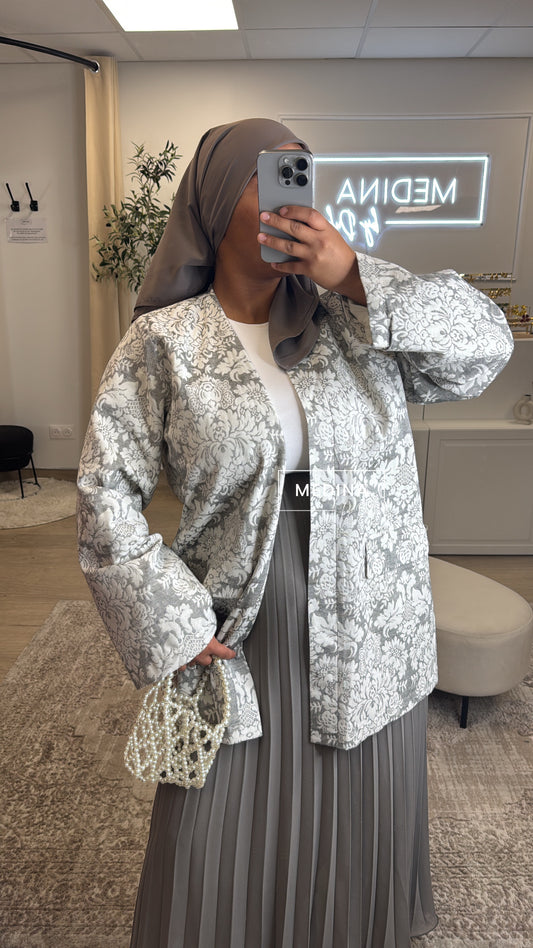 Veste Premium Brodé [ gris ]