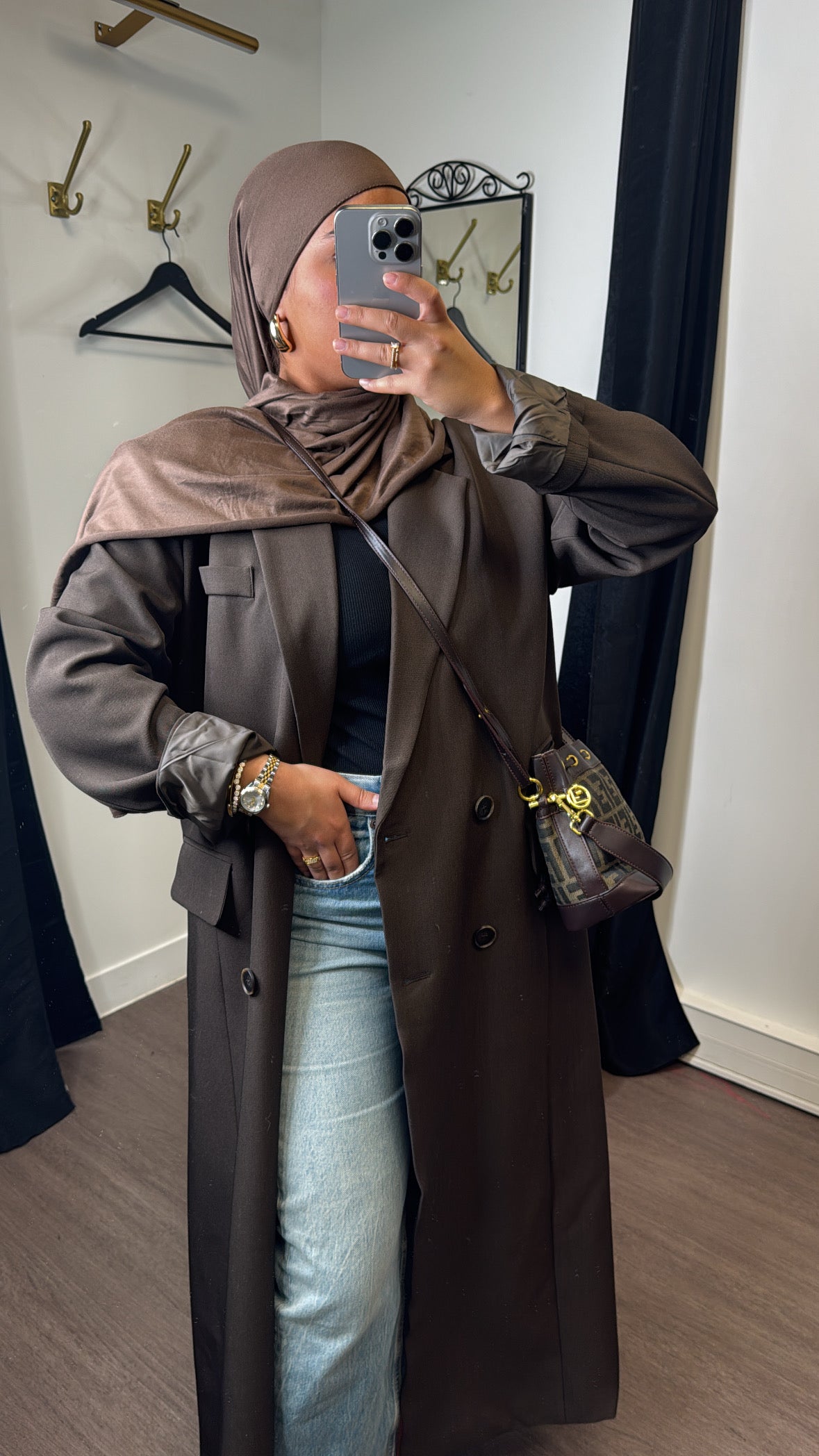 Manteau blazer [ marron]