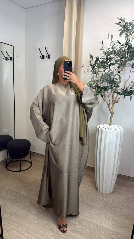 ABAYA PREMIUM TALYA [ TAUPE ]
