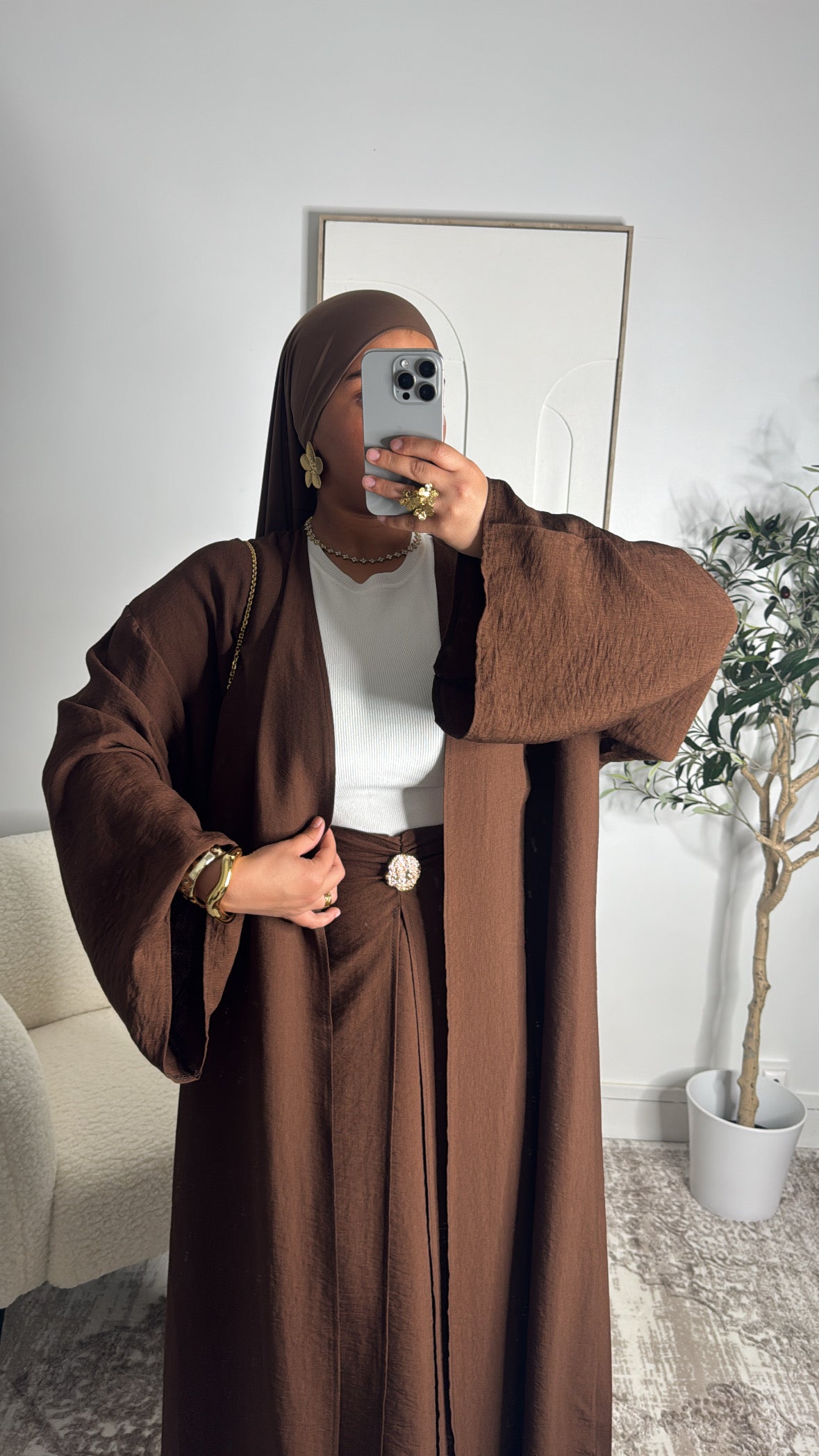 Ensemble Kimono Nour [ marron]