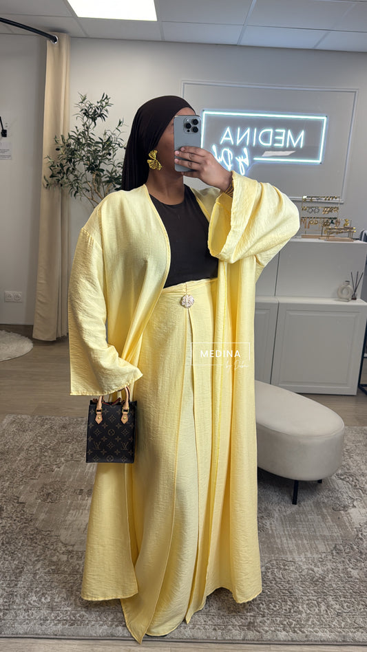 Ensemble Kimono Nour [ jaune ]