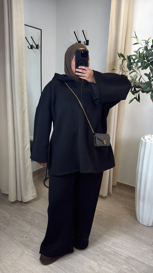 Ensemble à zip [ Noir ]