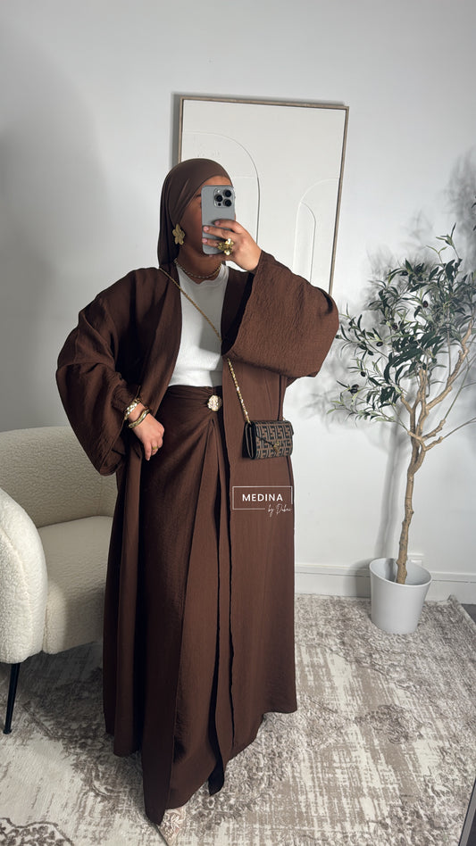 Ensemble Kimono Nour [ marron]