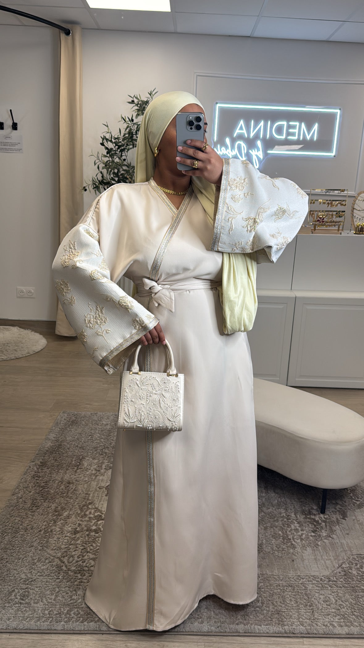 Kimono Brocard Premium [ crème ]