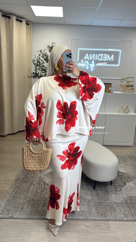 Ensemble Flora [ crème ]