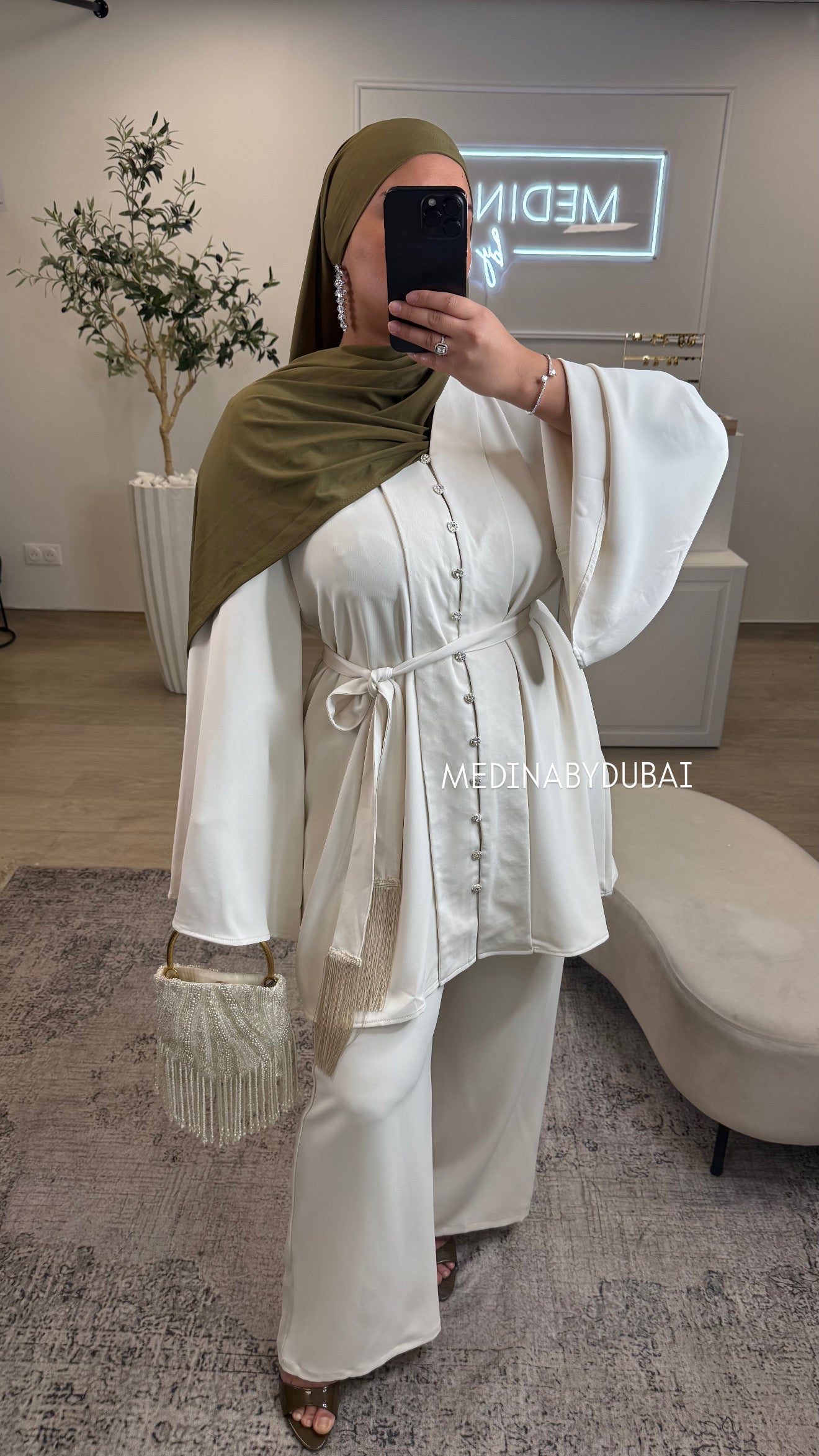 ENSEMBLE SIA DIAMANT [ crème ]