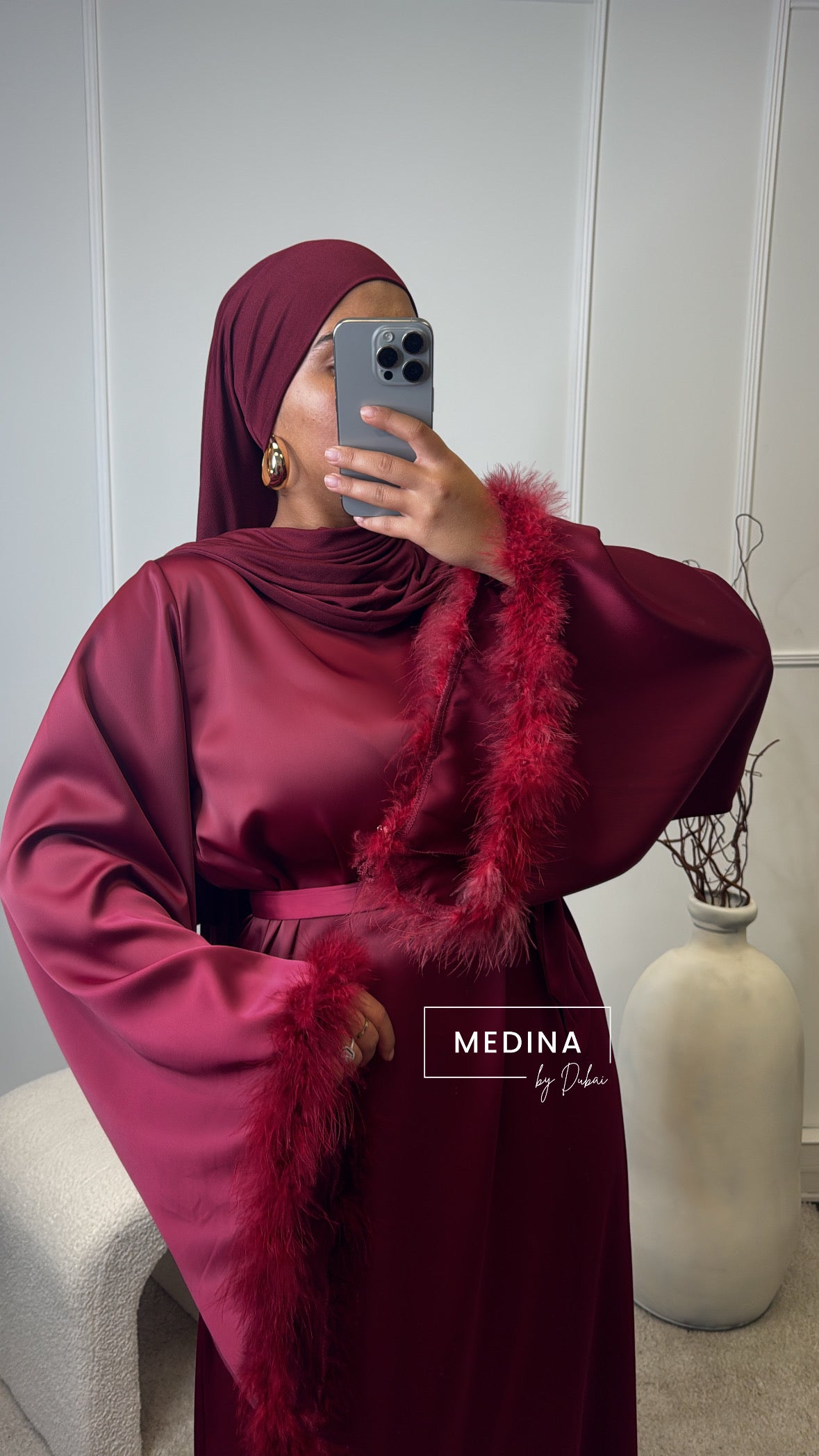 Robe Plume [ bordeau]