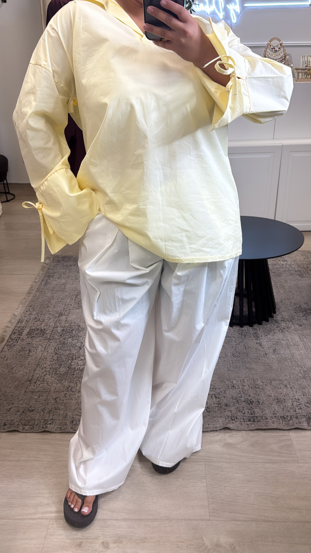 Pantalon bouffant [ blanc ]