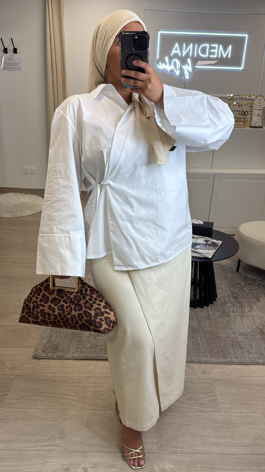 Chemise croisé Adria [ blanc]