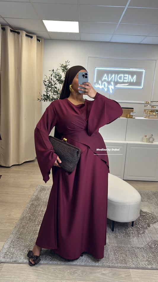 Robe Wafaa [ bordeau ]