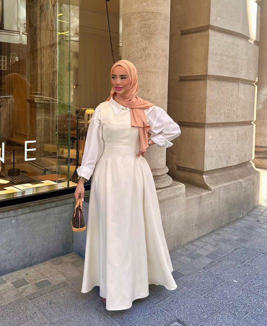 Robe cintrée [ creme ]