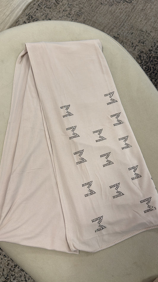 JERSEY PREMIUM A STRASS [ crème ]
