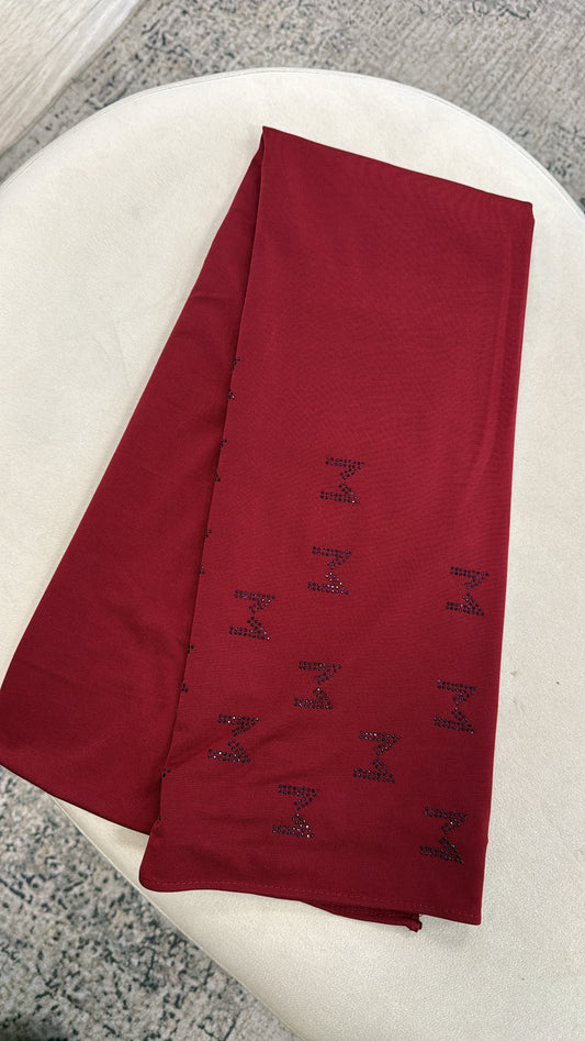 JERSEY PREMIUM A STRASS [ bordeau ]