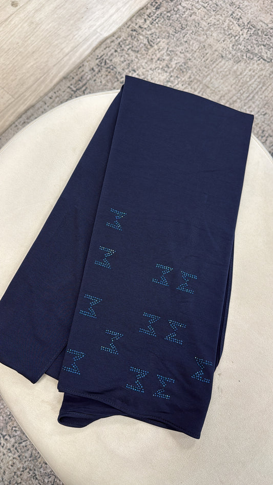 JERSEY PREMIUM A STRASS [ bleu marine ]