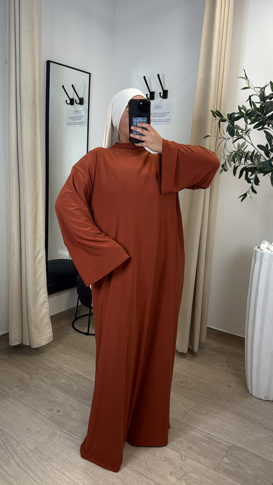 Abaya Jersey Premium [ Terracotta ]