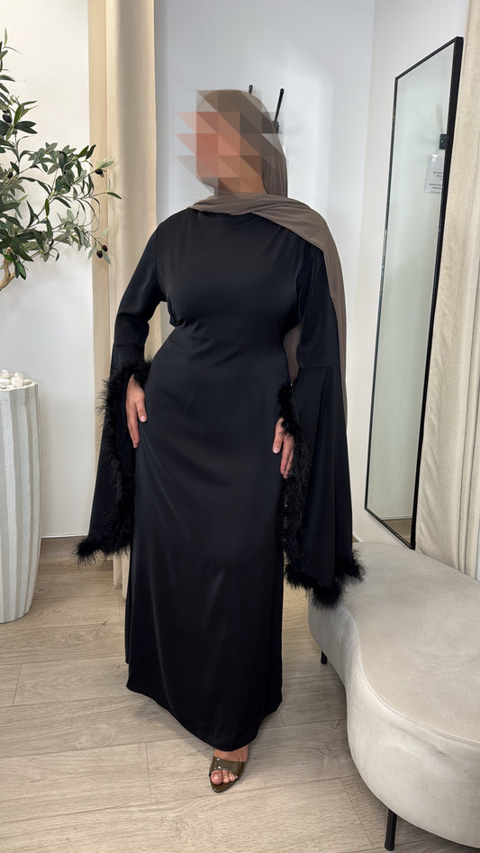 ROBE PLUME LEXIA [ black ]