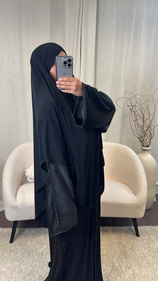 Khimar jsersey Premium maxi [ noir]