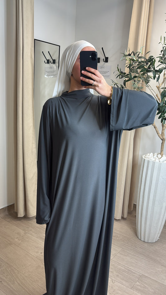Abaya Jersey Premium [ gris souris ]