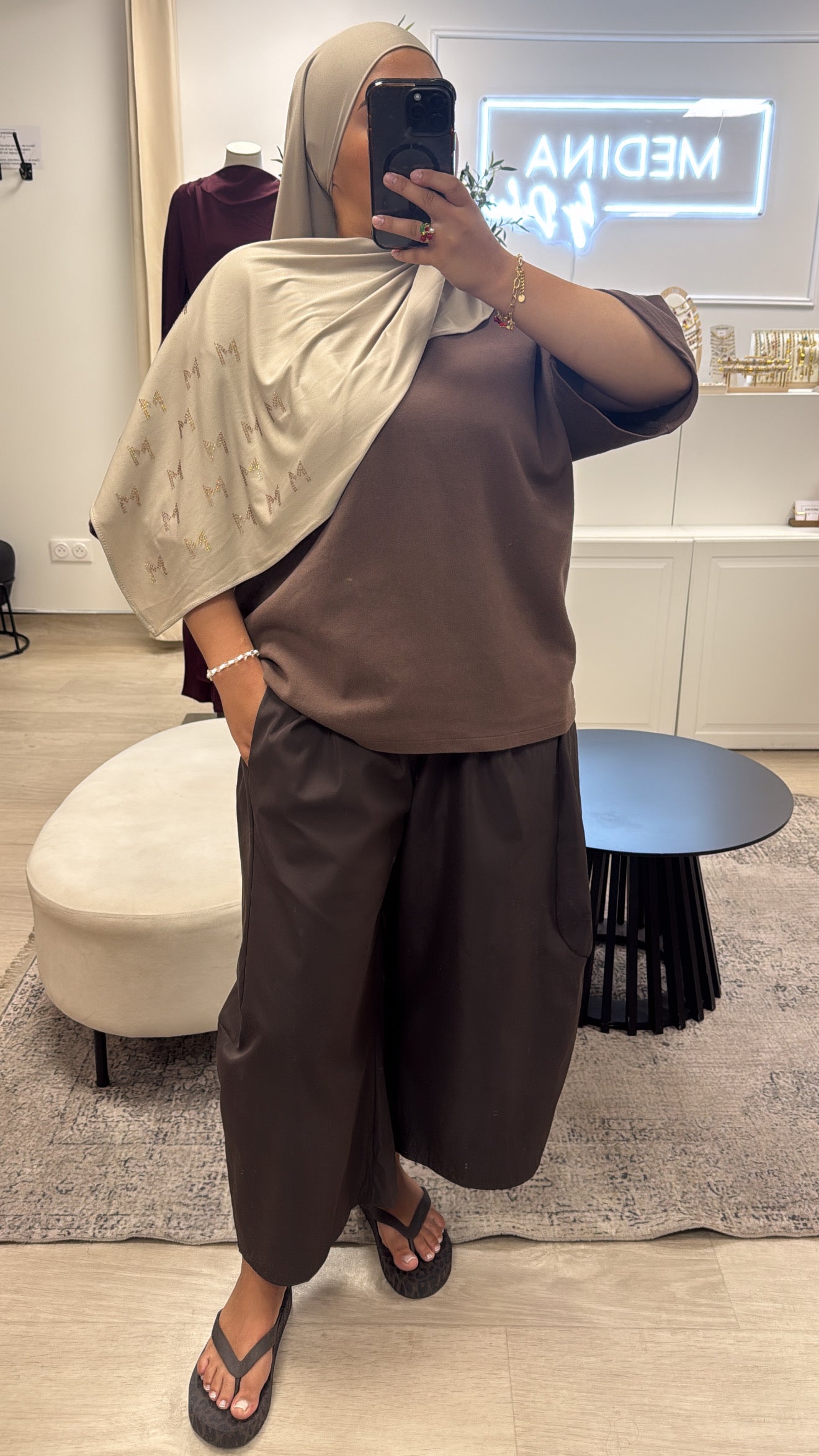PANTALON OVERSIZE [ marron ]