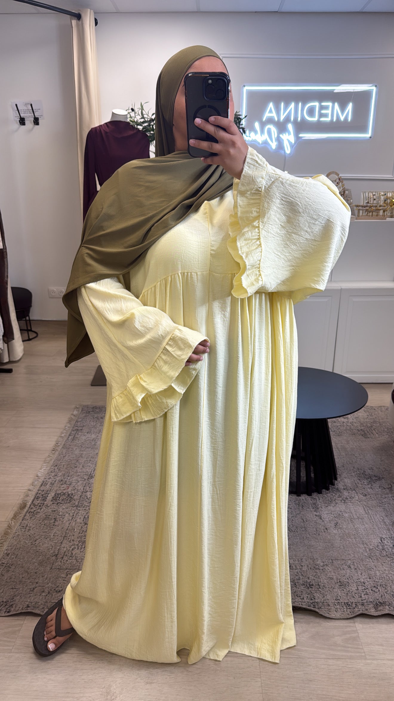 Abaya FARASHA jaune